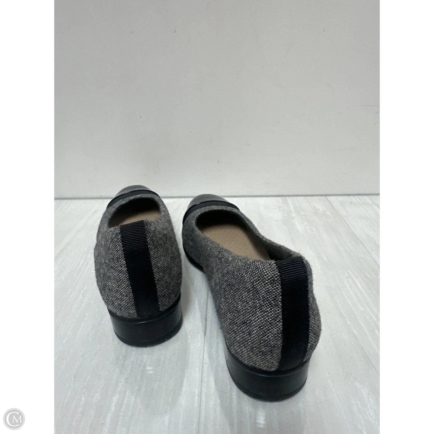 Shoes Heels Block By Clarks In Grey, Size: 8