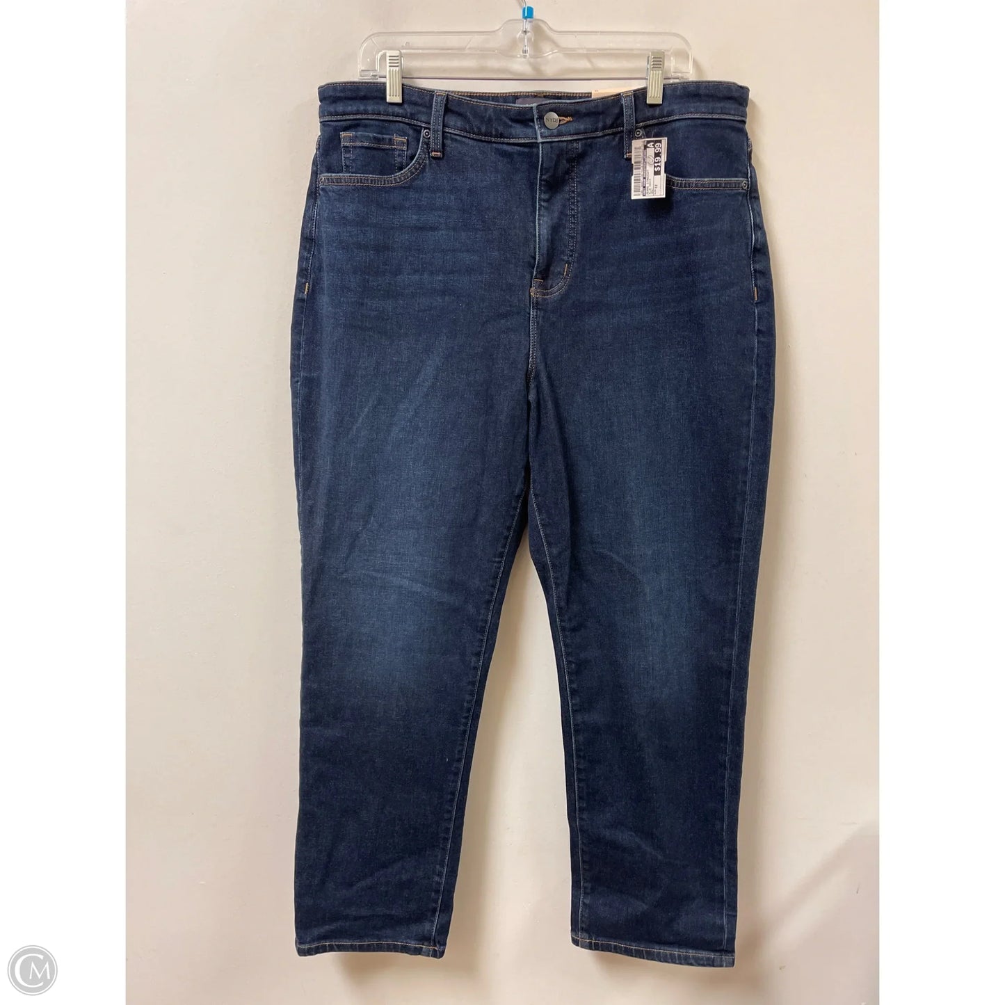 Jeans Straight By Not Your Daughters Jeans In Blue Denim, Size: 12