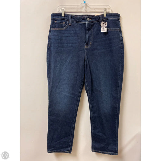Jeans Straight By Not Your Daughters Jeans In Blue Denim, Size: 12