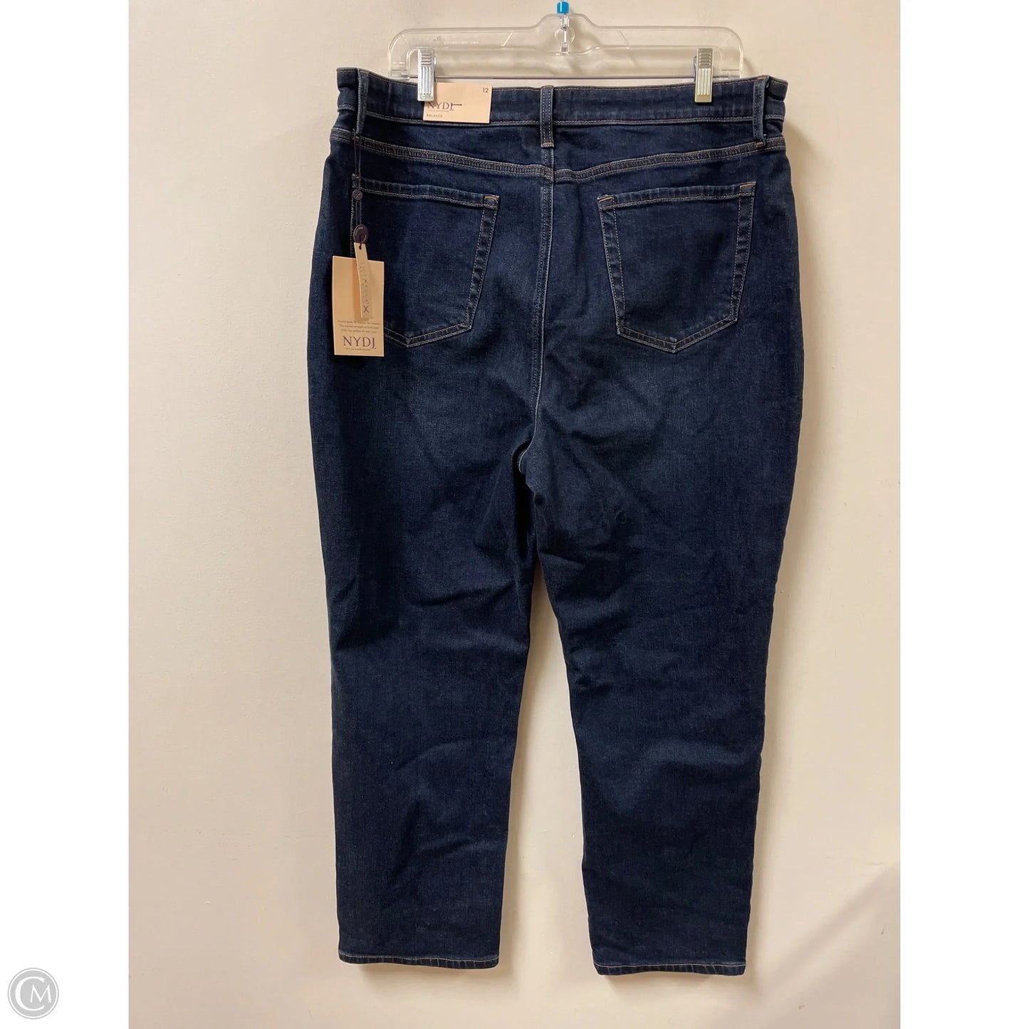 Jeans Straight By Not Your Daughters Jeans In Blue Denim, Size: 12