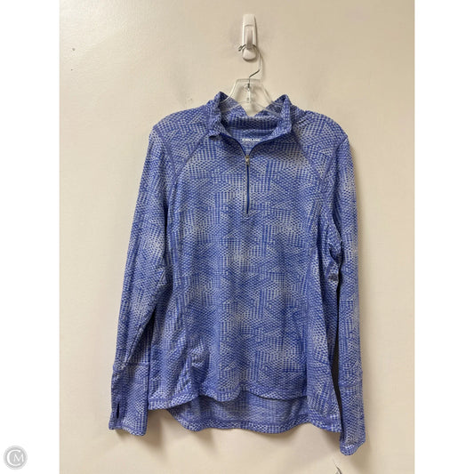 Athletic Top Long Sleeve Collar By Kirkland In Purple, Size: Xl