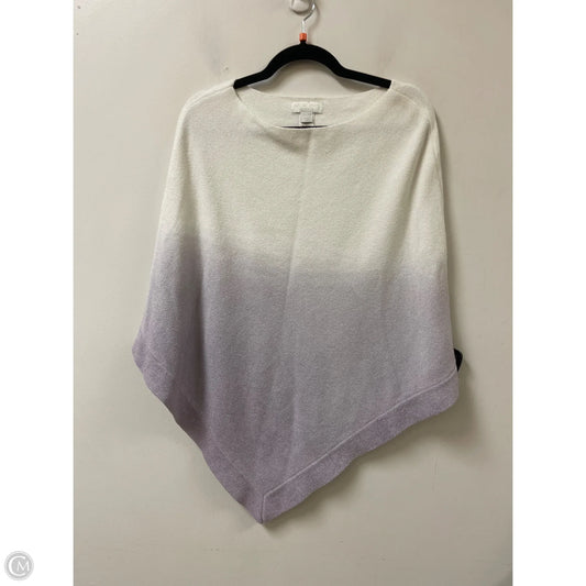 Shawl By Barefoot Dreams In Purple & White, Size: Osfm