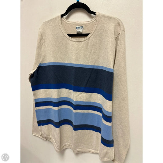 Sweater By Duluth Trading In Blue & Cream, Size: 1x