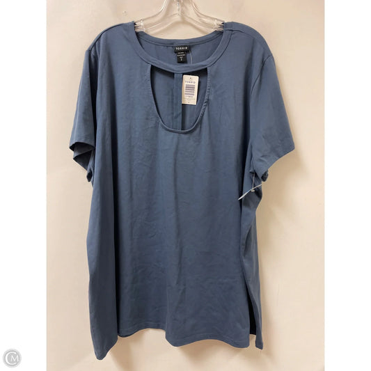 Top Short Sleeve By Torrid In Blue, Size: 4x