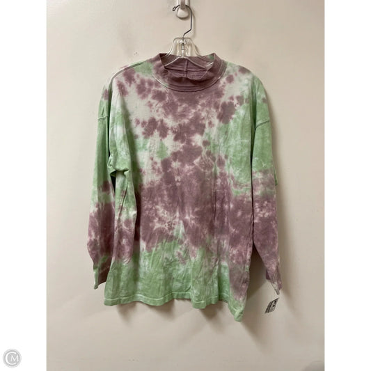 Top Long Sleeve By We The Free In Tie Dye Print, Size: Xs