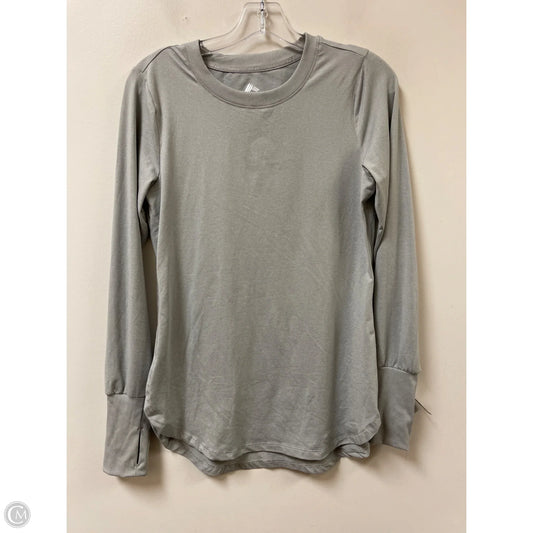 Athletic Top Long Sleeve Crewneck By Rbx In Grey, Size: S