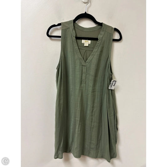 Top Sleeveless By Maeve In Green, Size: M