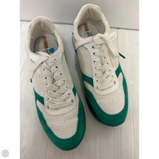 Shoes Sneakers By Sam Edelman In Green & White, Size: 10