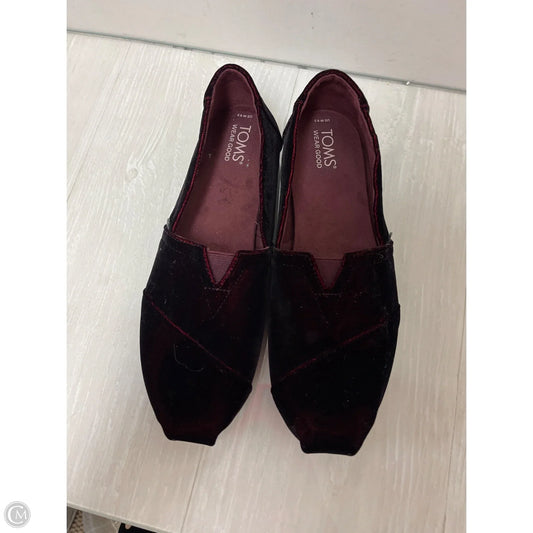 Shoes Flats By Toms In Red, Size: 9.5