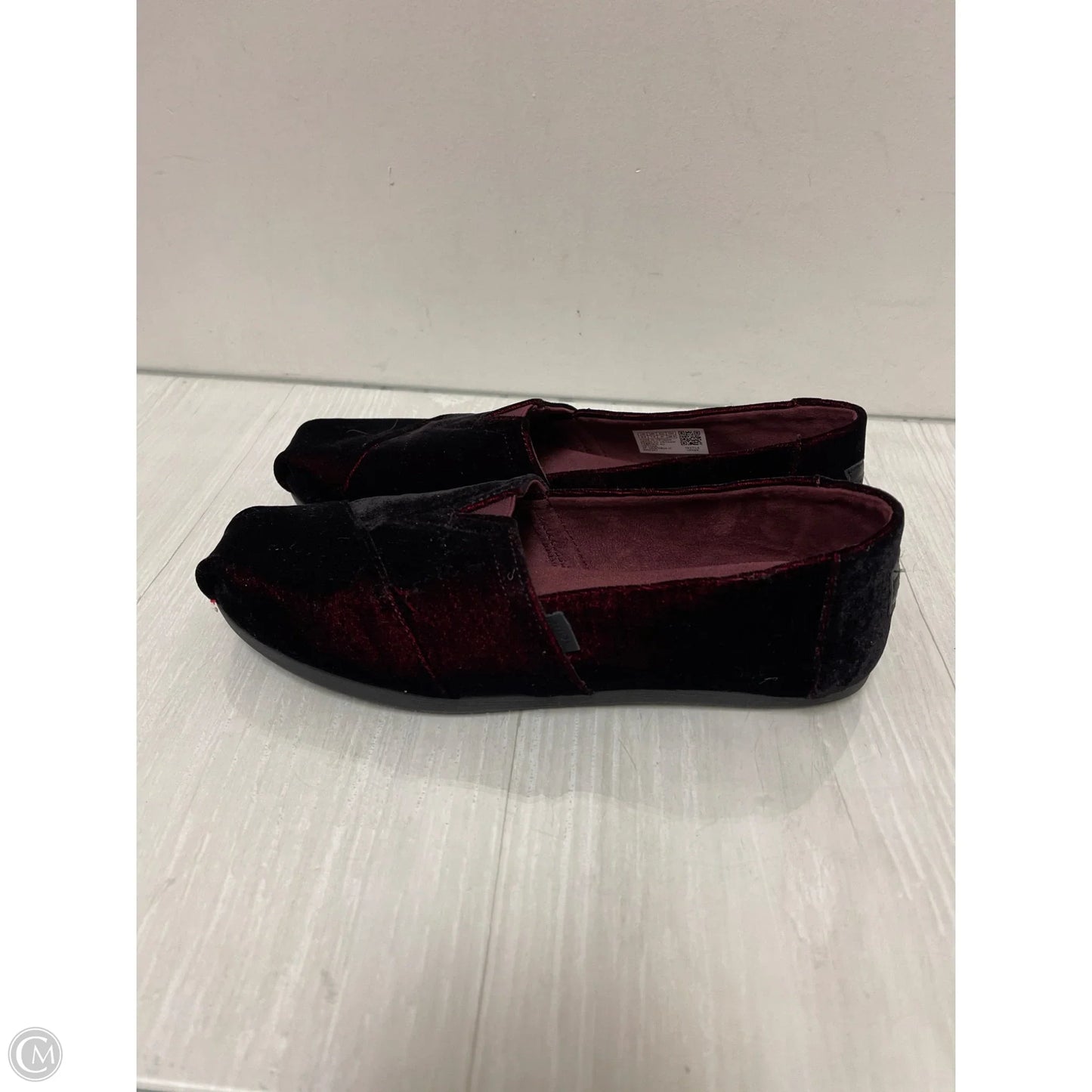 Shoes Flats By Toms In Red, Size: 9.5