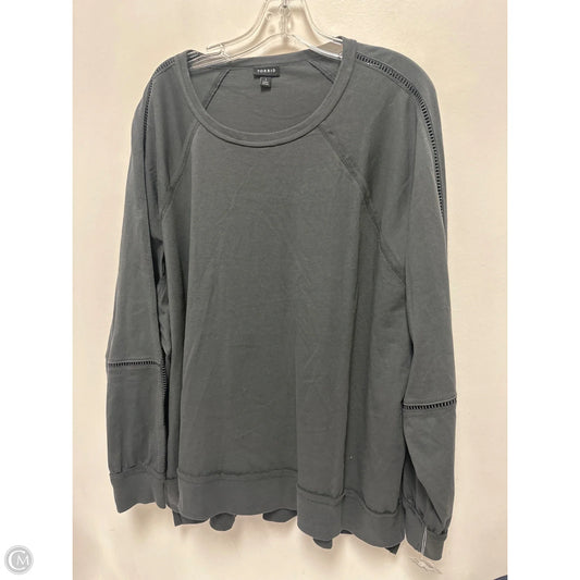 Top Long Sleeve By Torrid In Grey, Size: 1x