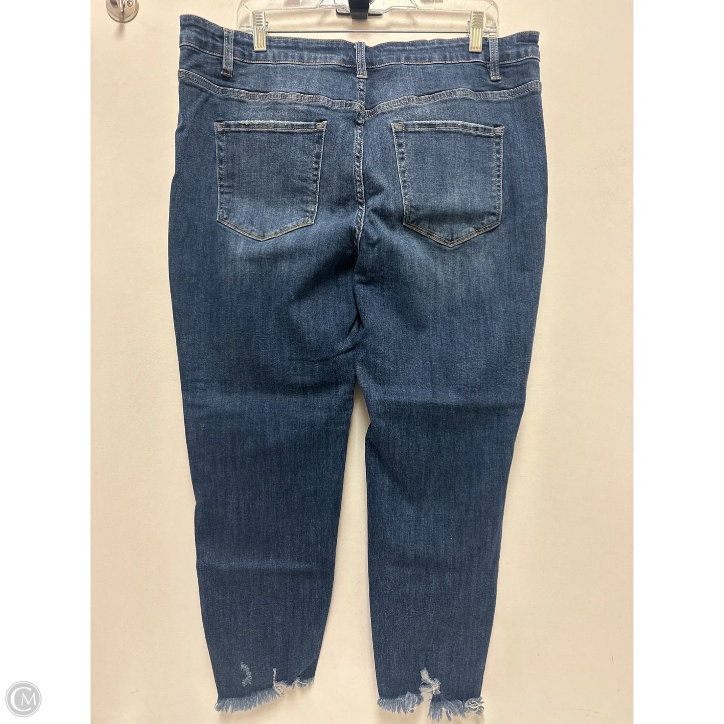 Jeans Skinny By Zenana In Blue Denim, Size: 20