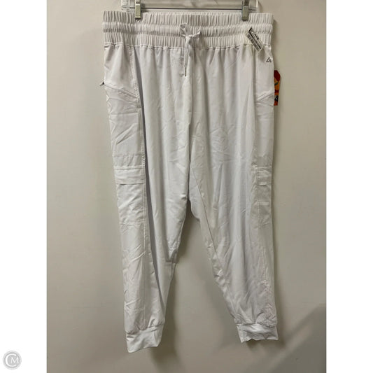 Athletic Pants By Clothes Mentor In White, Size: Xl