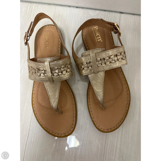 Sandals Flats By Born In Gold, Size: 8