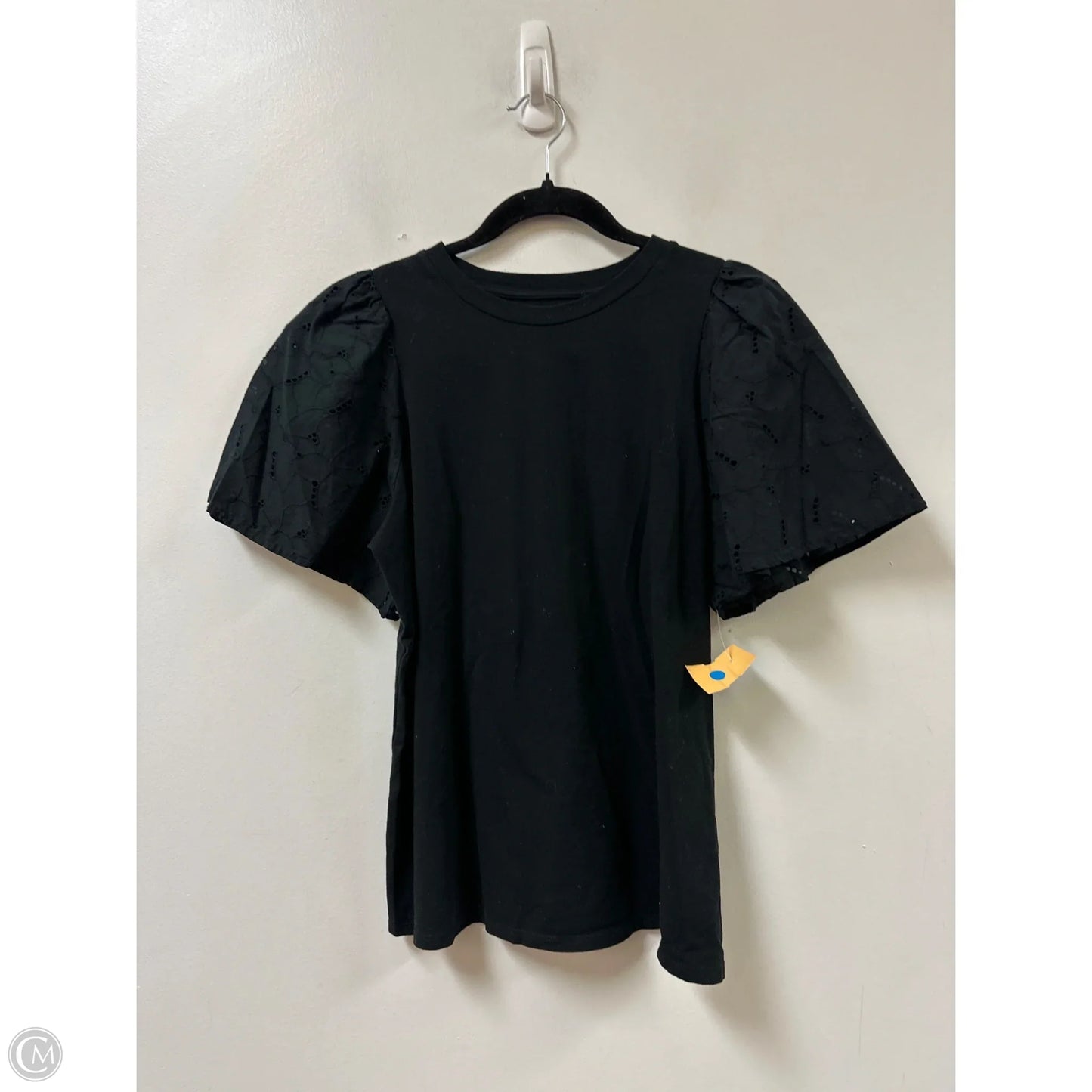 Top Short Sleeve By A New Day In Black, Size: M