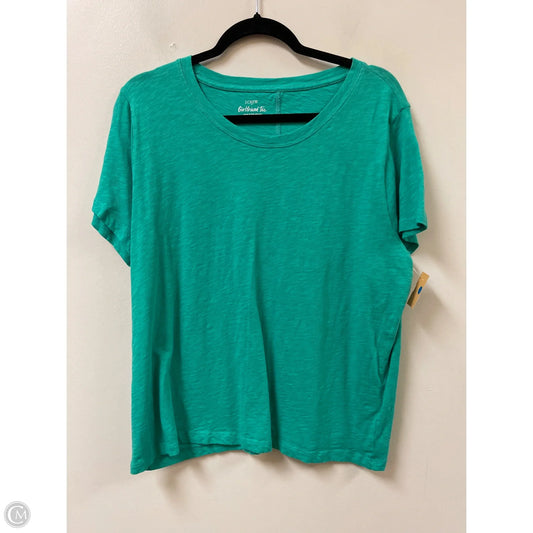 Top Short Sleeve By J. Crew In Green, Size: 1x