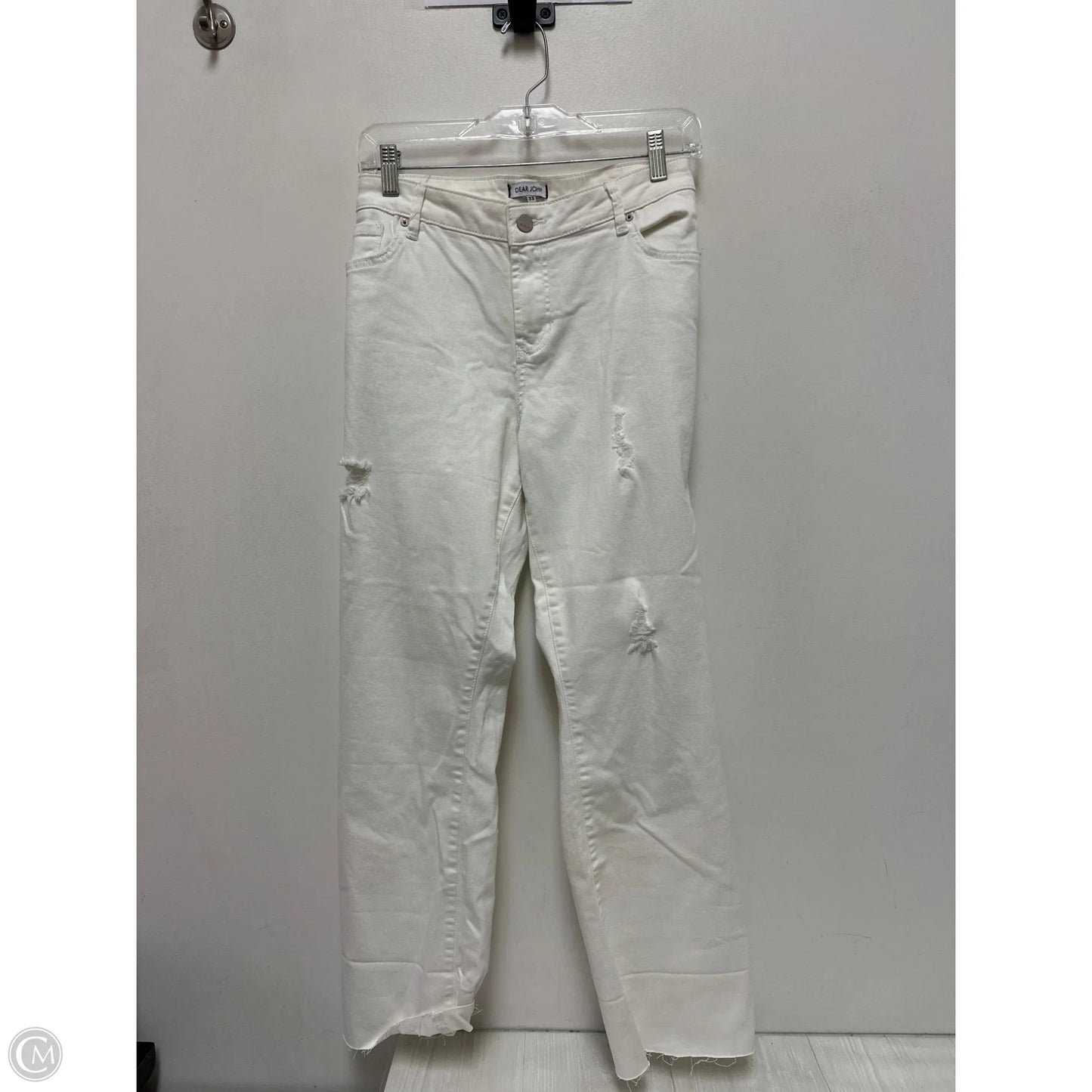 Jeans Boot Cut By Dear John In White Denim, Size: 16