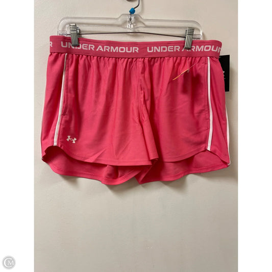 Athletic Shorts By Under Armour In Pink, Size: L