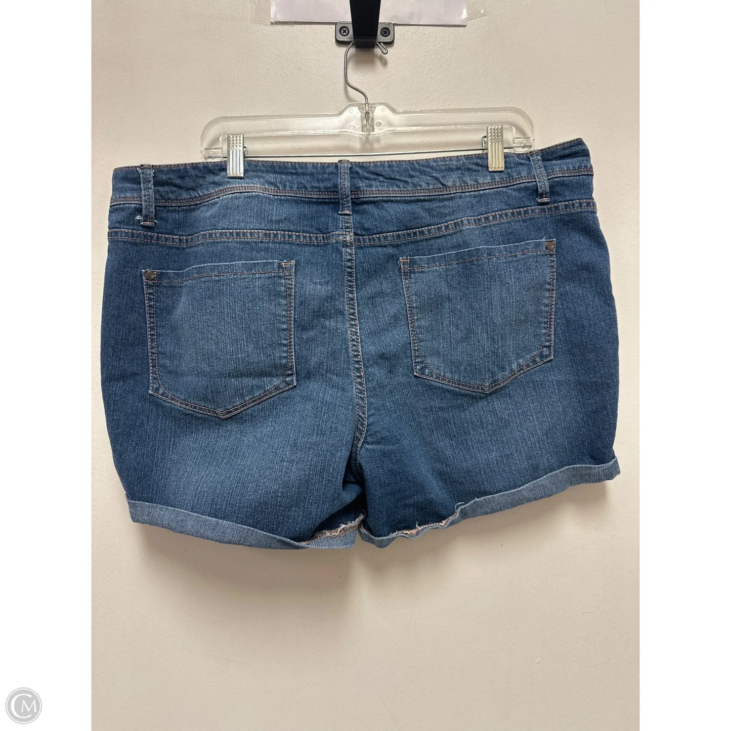 Shorts By Faded Glory In Blue Denim, Size: 18
