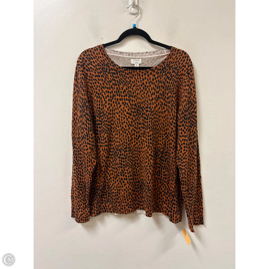 Sweater By J. Crew In Black & Brown, Size: Xl