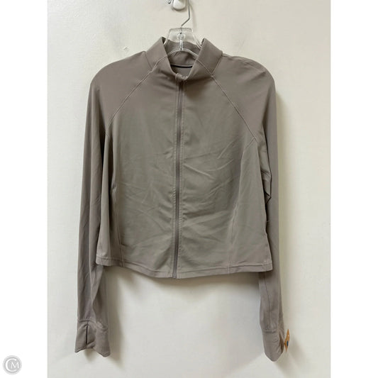 Athletic Jacket By Avia In Brown, Size: 1x