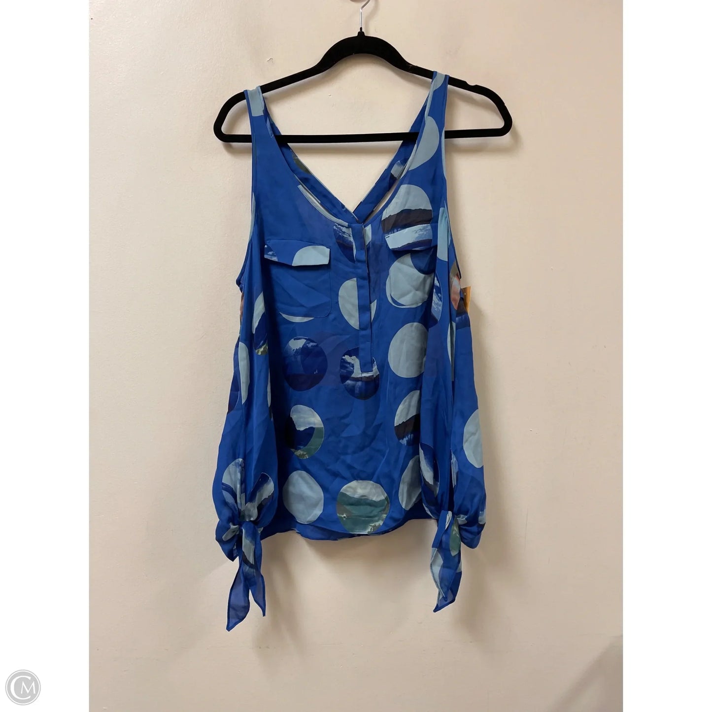 Top Sleeveless By Leifsdottir In Blue, Size: L