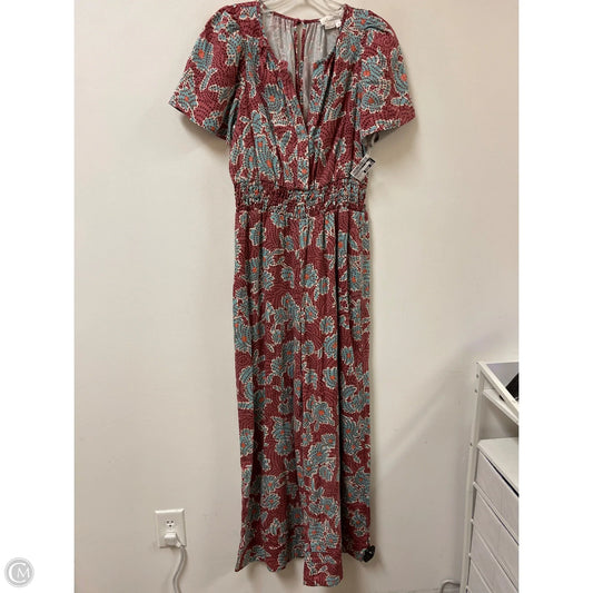 Jumpsuit By Anthropologie In Blue & Purple, Size: Xs