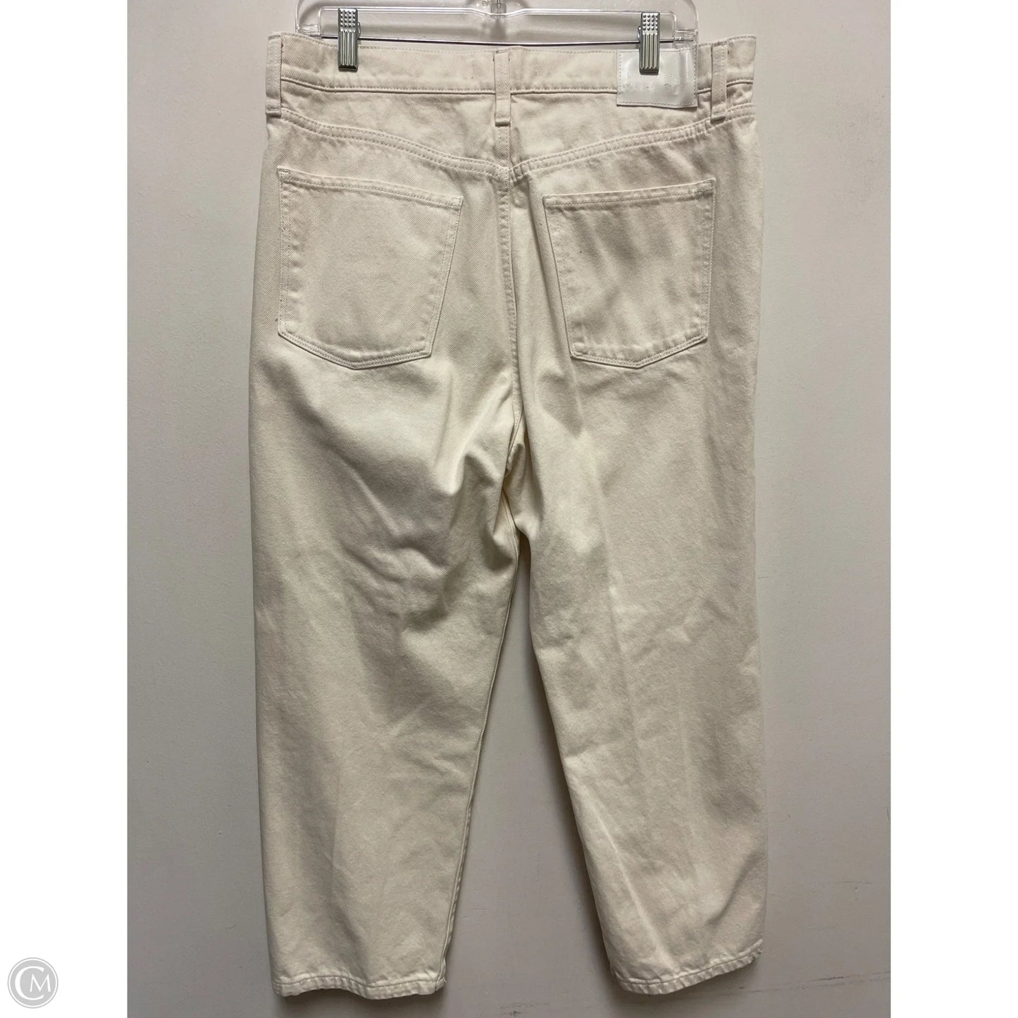 Jeans Straight By Lucky Brand In Cream Denim, Size: 12