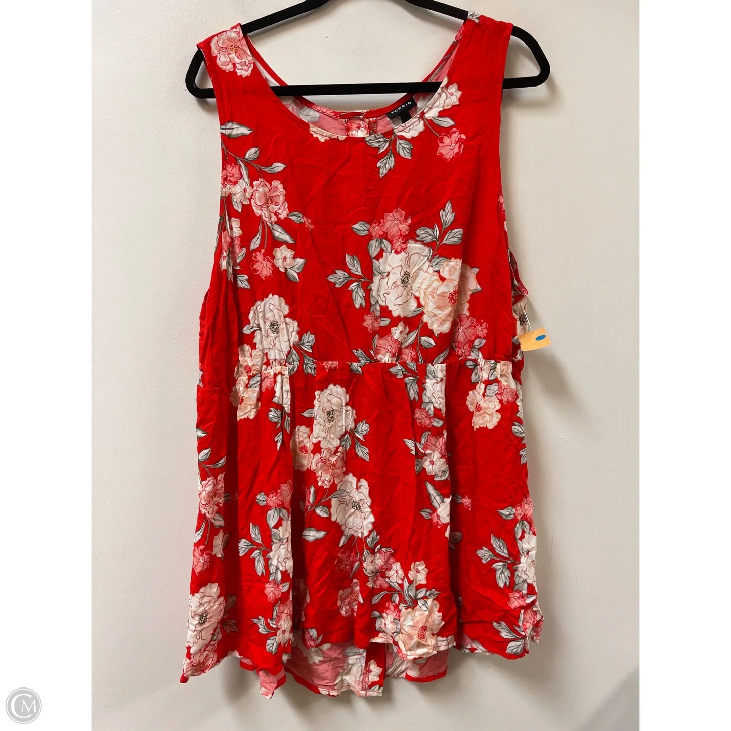 Top Sleeveless By Torrid In Red, Size: 3x