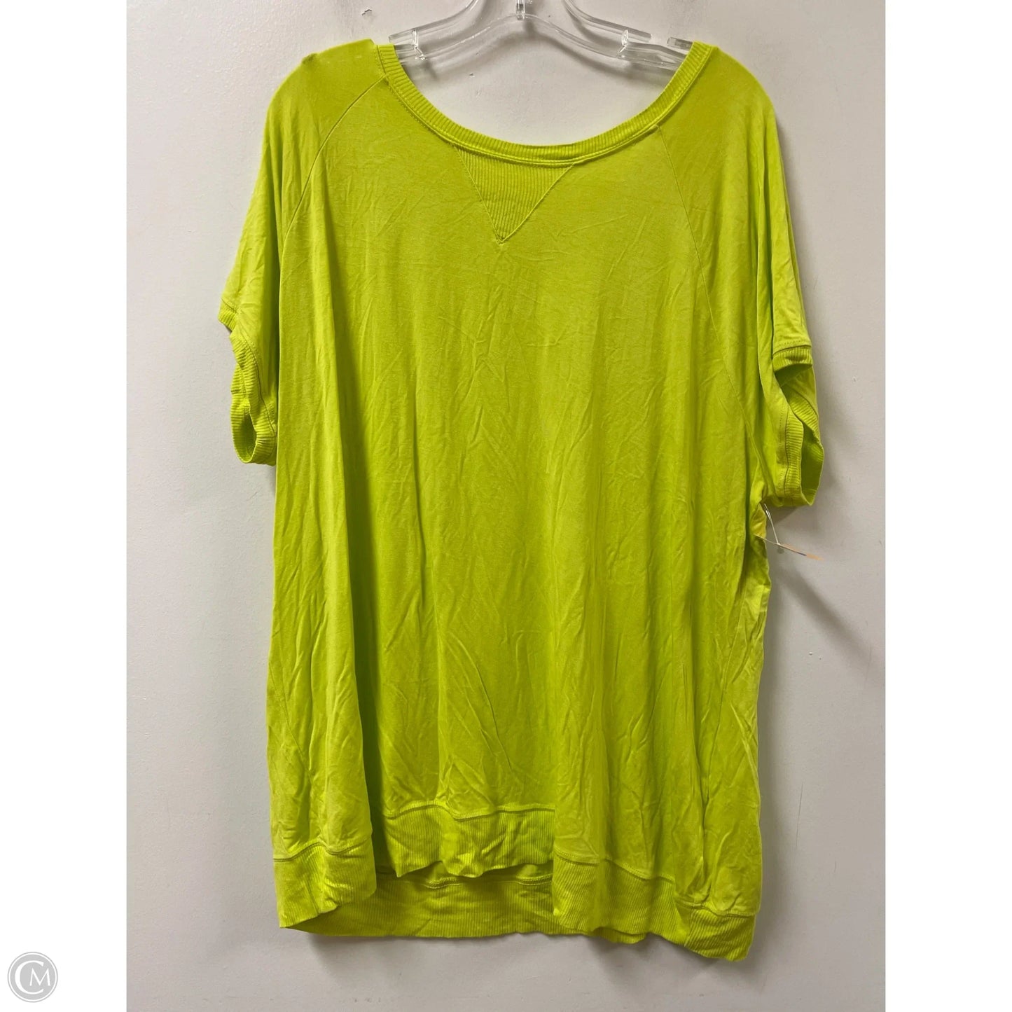 Top Short Sleeve By Torrid In Yellow, Size: 3x