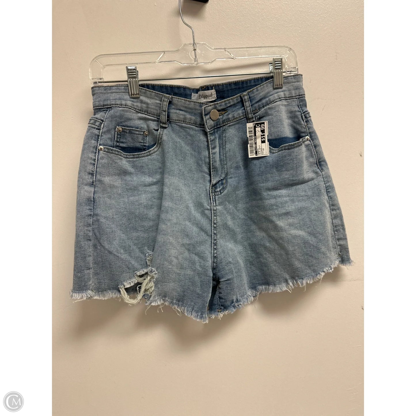 Shorts By Clothes Mentor In Blue Denim, Size: 12