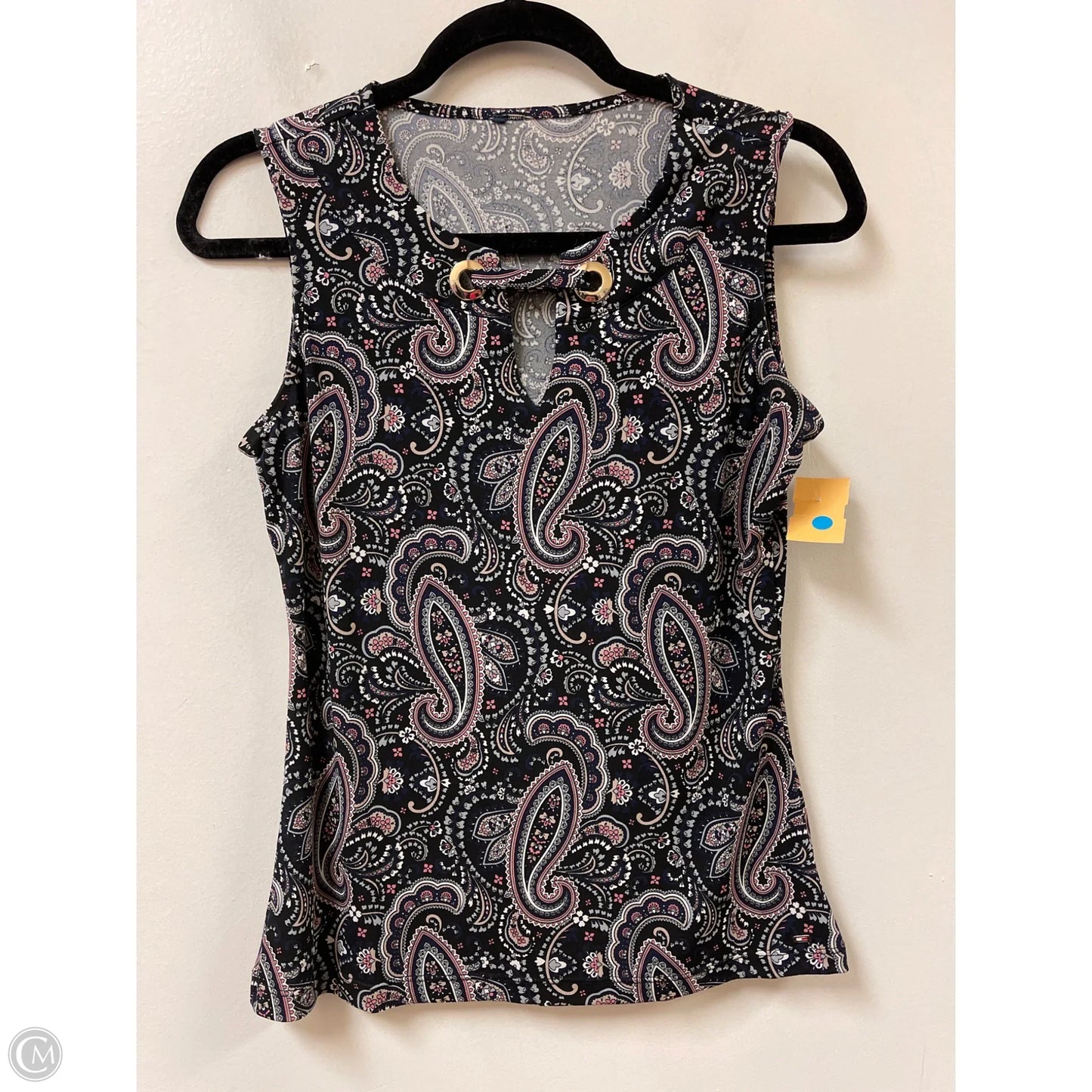 Top Sleeveless By Clothes Mentor In Black & Pink, Size: Xs