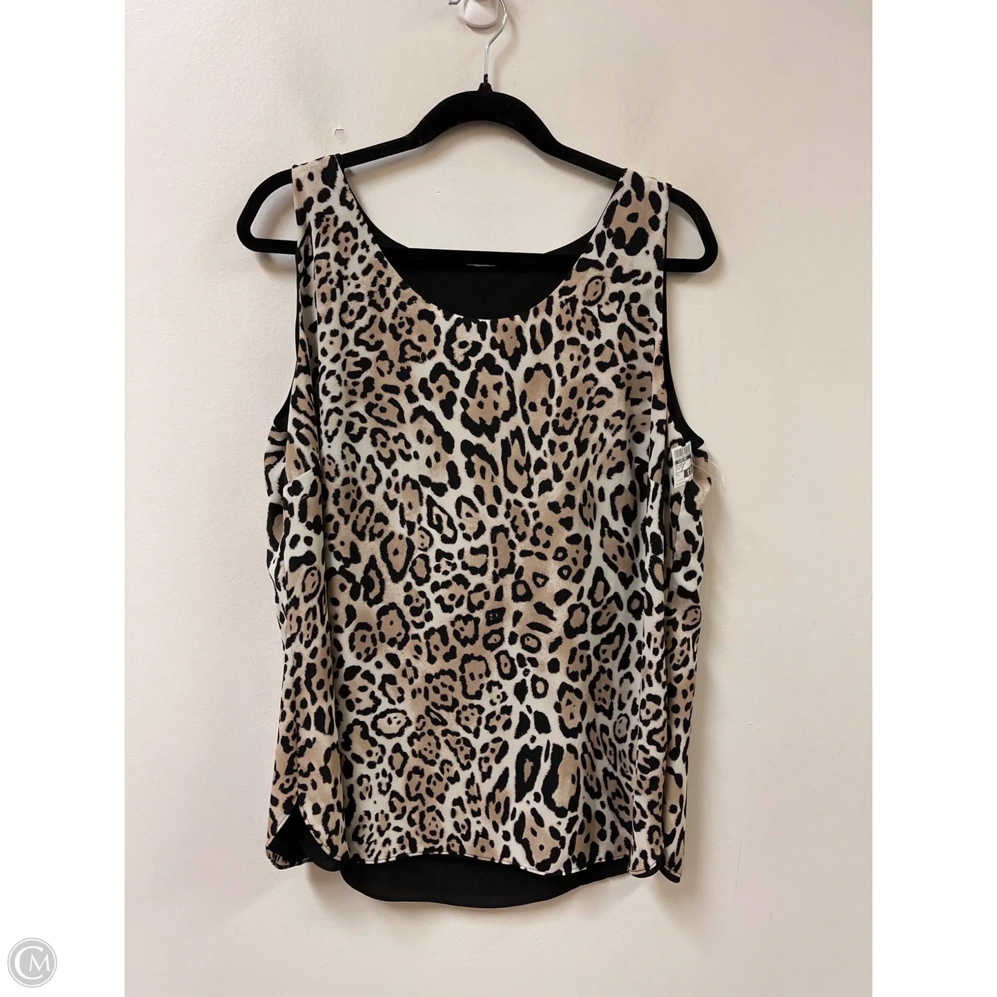 Top Sleeveless By Clothes Mentor In Animal Print, Size: L