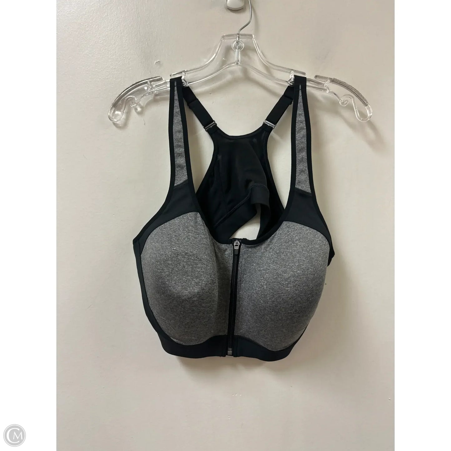 Athletic Bra By Champion In Black & Grey, Size: 1x