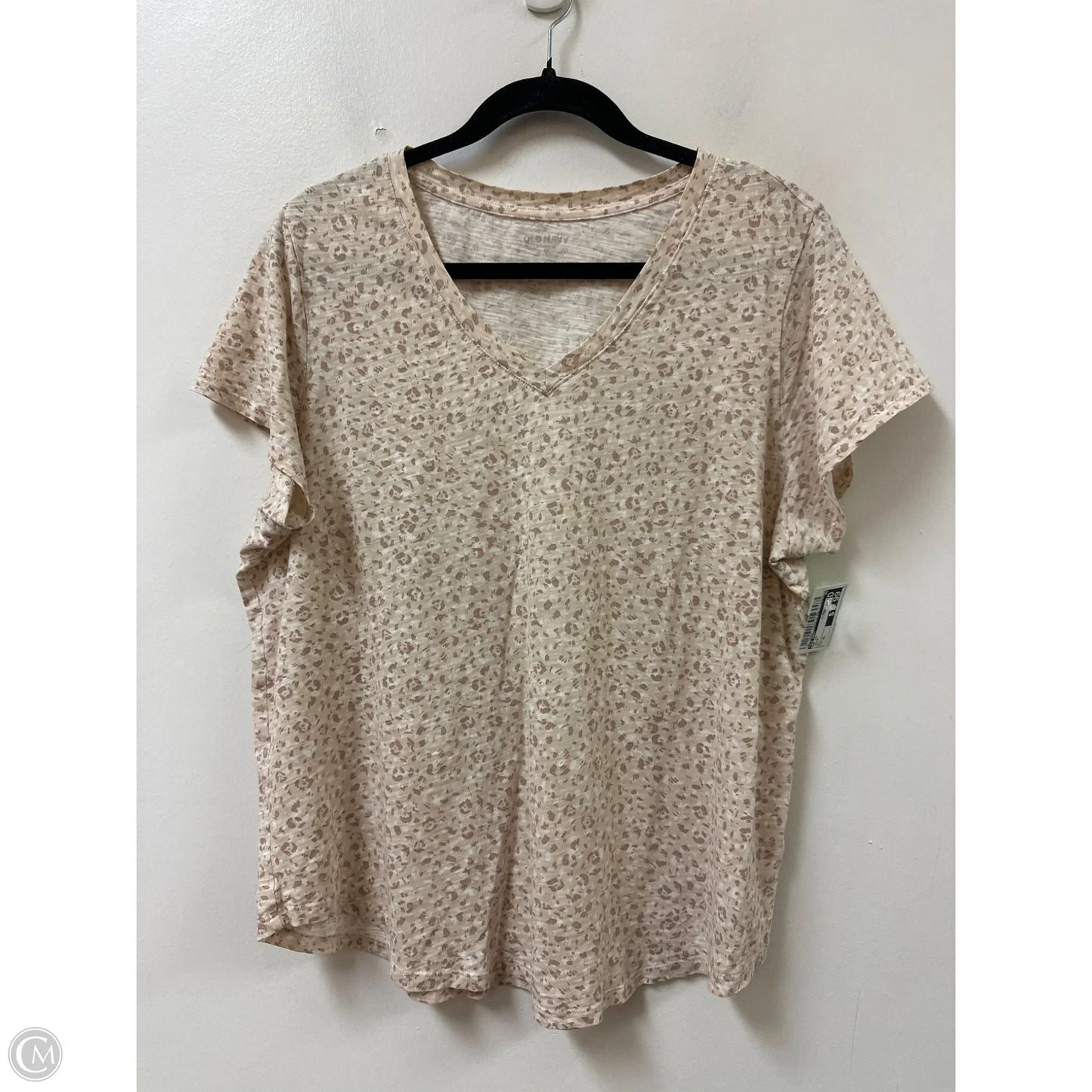 Top Short Sleeve By Old Navy In Cream, Size: Xl