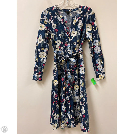 Dress Casual Midi By Talbots In Floral Print, Size: Xs