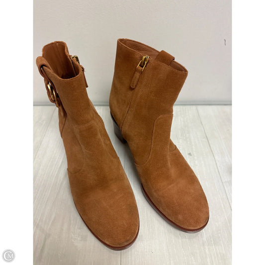 Boots Designer By Tory Burch In Brown, Size: 9