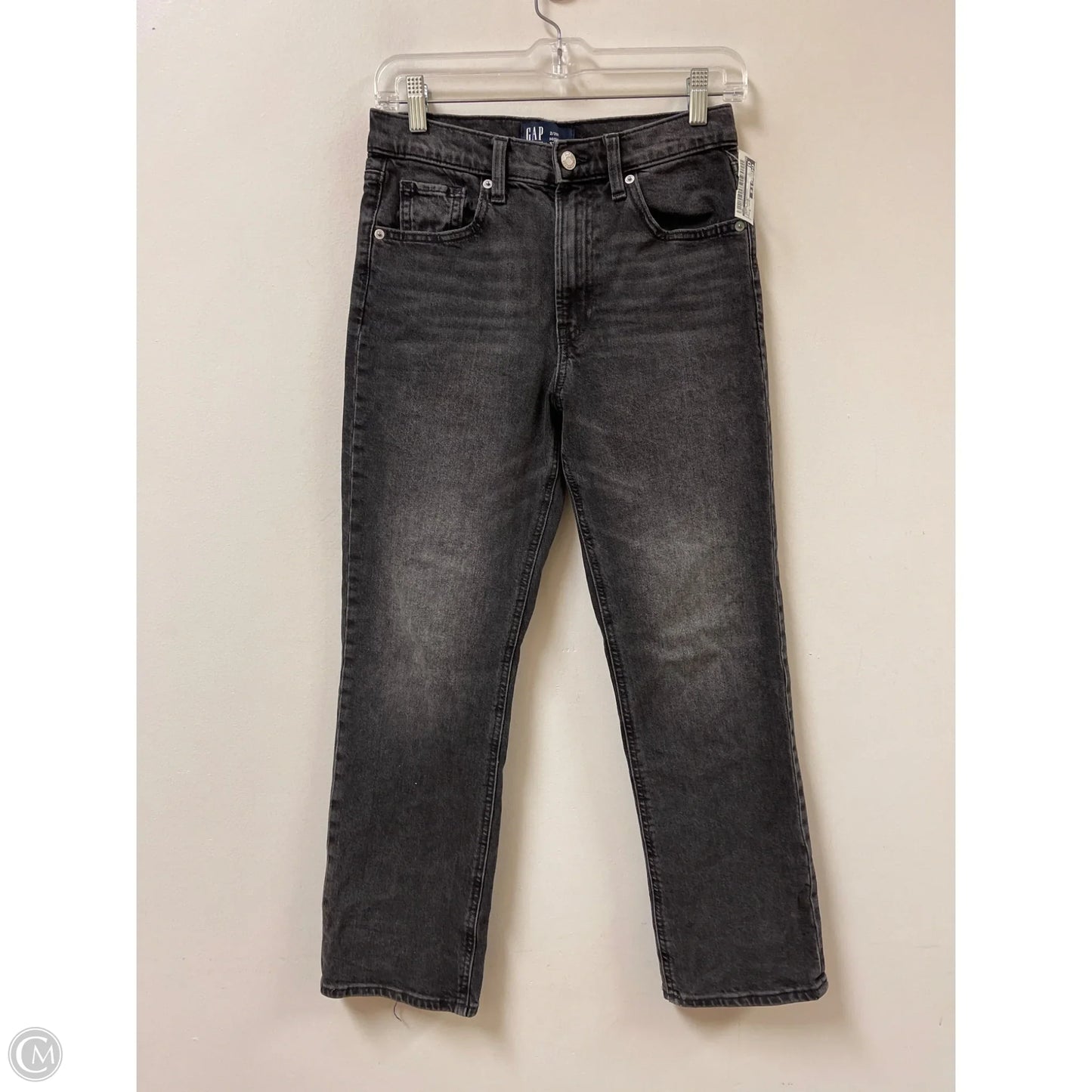 Jeans Straight By Gap In Grey Denim, Size: 2