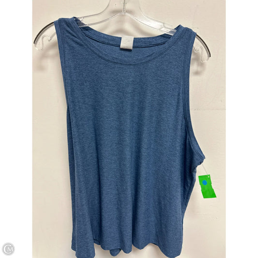 Athletic Tank Top By Athletic Works In Blue, Size: 1x