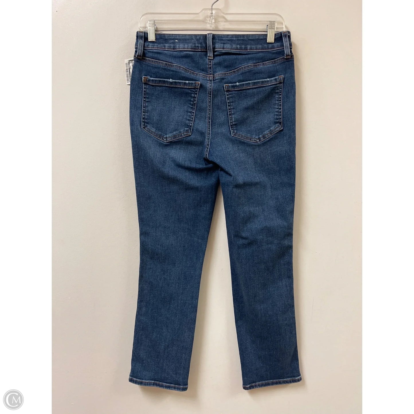 Jeans Straight By Chicos In Blue Denim, Size: 4