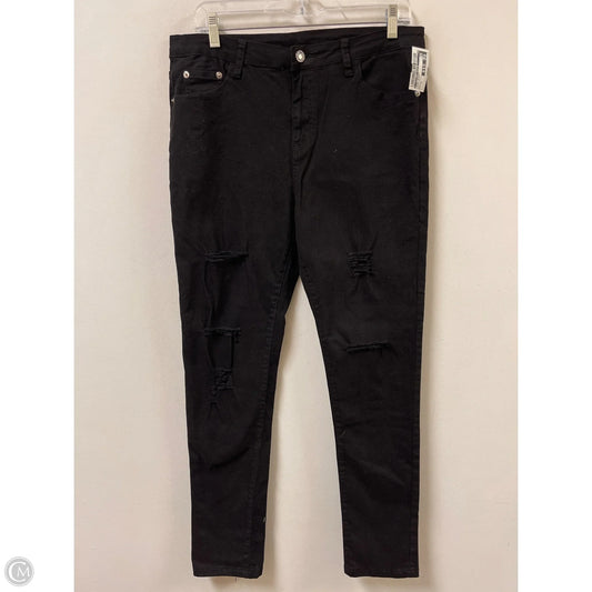 Jeans Skinny By Clothes Mentor In Black Denim, Size: 14