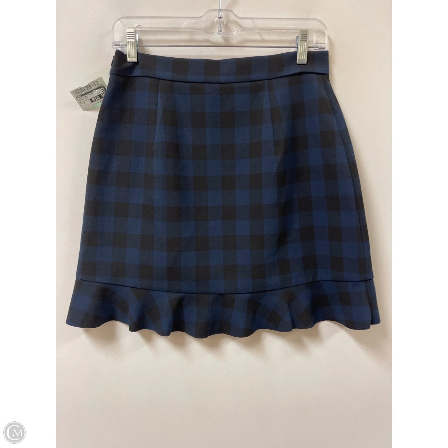 Skirt Mini & Short By Zara In Black & Blue, Size: 8