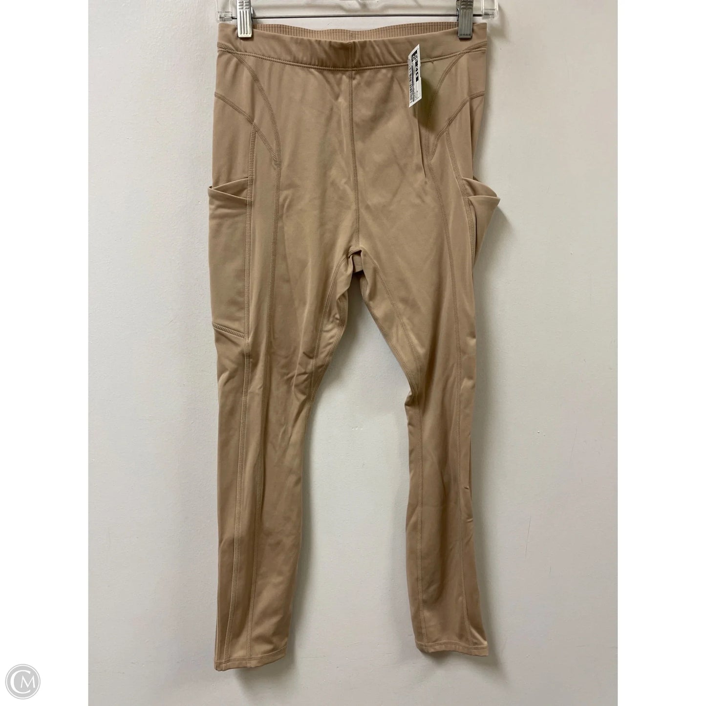 Athletic Leggings By Fabletics In Cream, Size: M