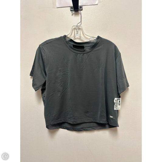 Athletic Top Short Sleeve By Crane In Grey, Size: L