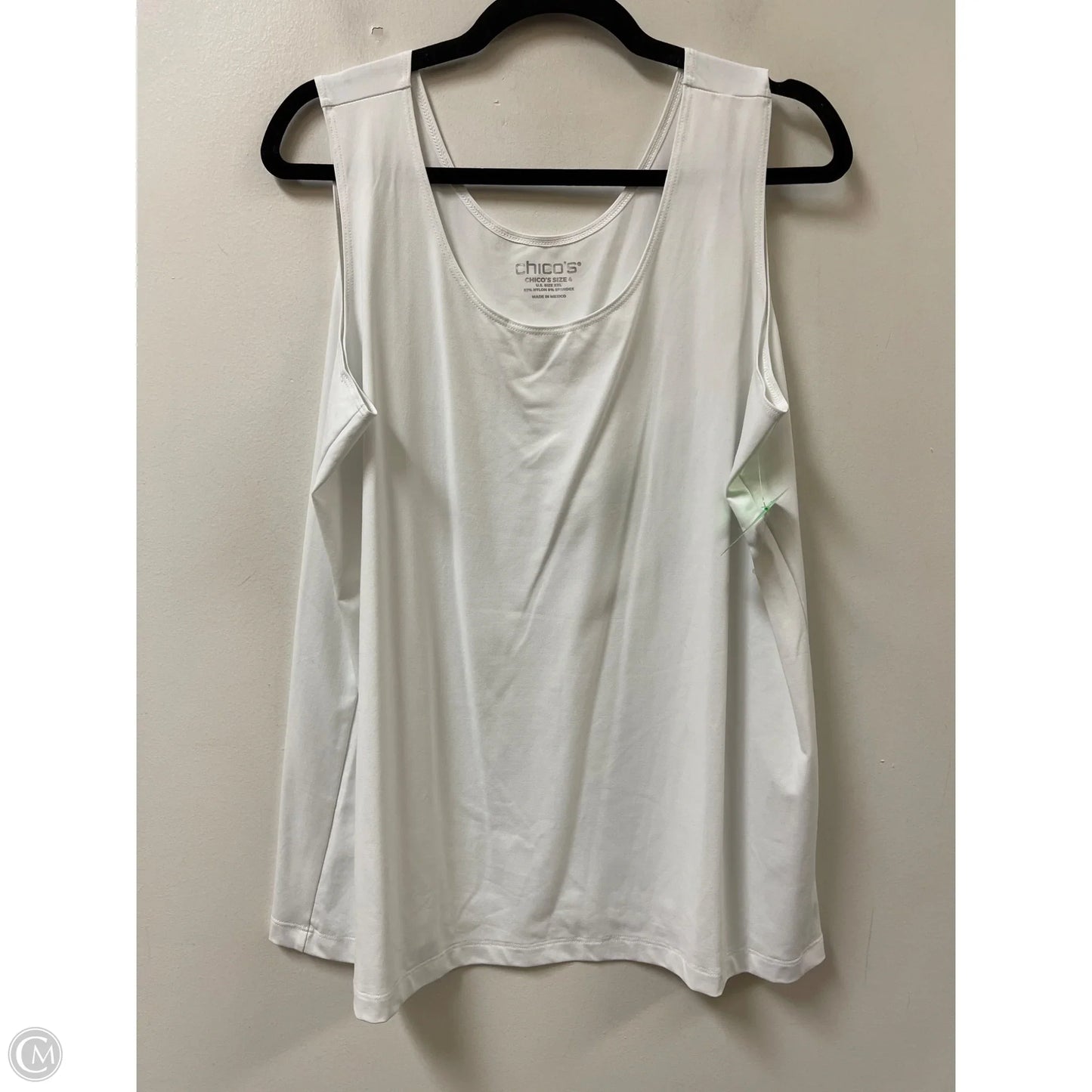 Tank Top By Chicos In White, Size: 1x