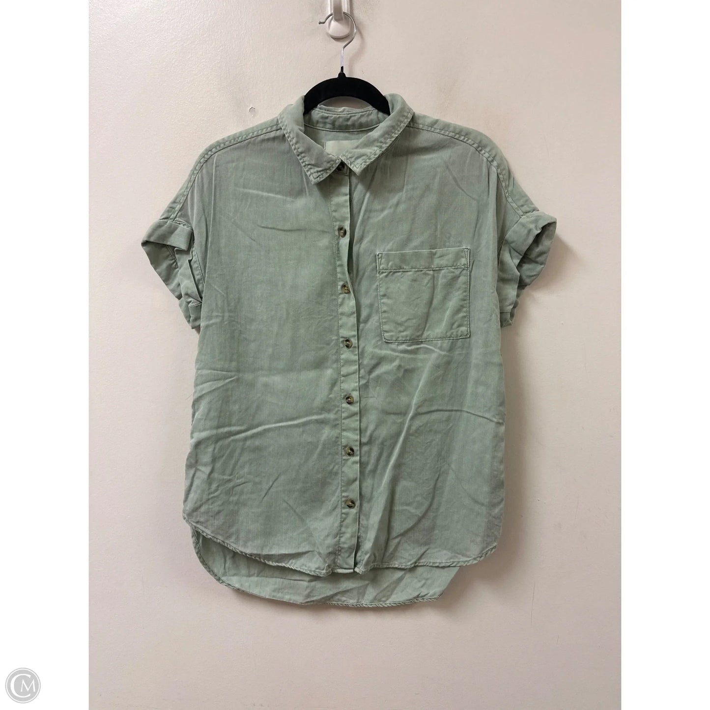 Blouse Short Sleeve By Lola River In Green, Size: S