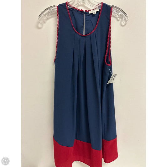 Dress Casual Short By Umgee In Blue & Red, Size: S