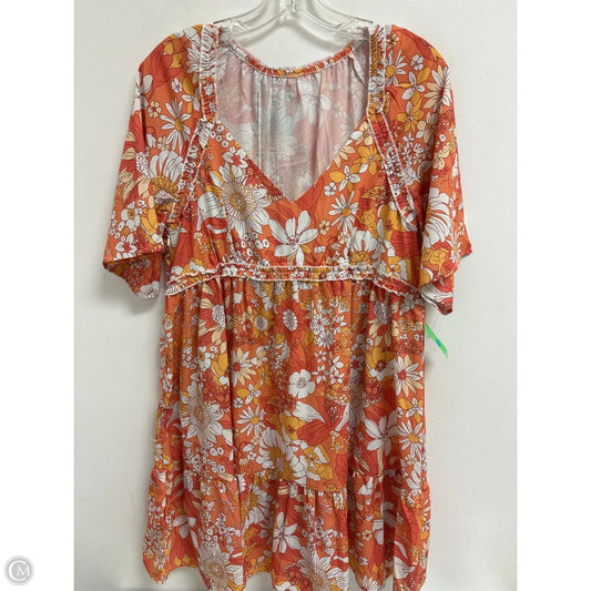 Dress Casual Short By Clothes Mentor In Orange, Size: M