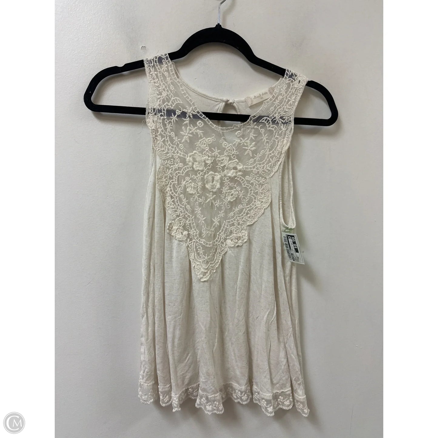 Top Sleeveless By Altard State In Cream, Size: Xs