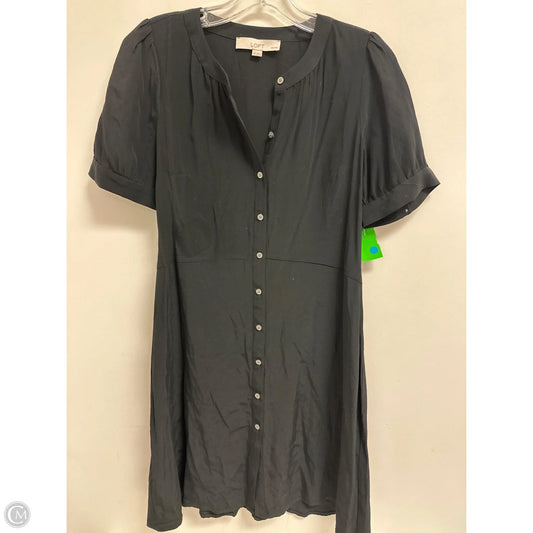 Dress Casual Midi By Loft In Black, Size: Sp